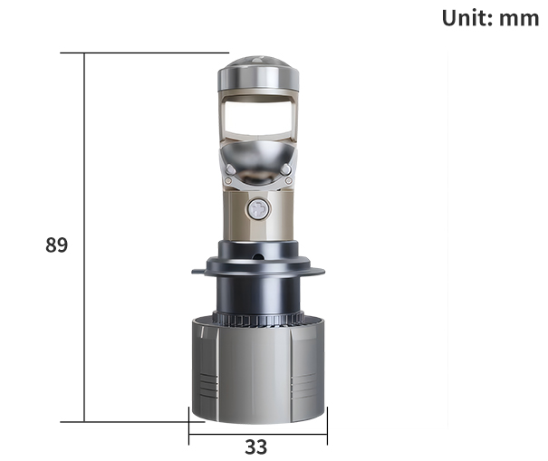 Mini-projecteur LED H7 45 W 4000 lumens 2