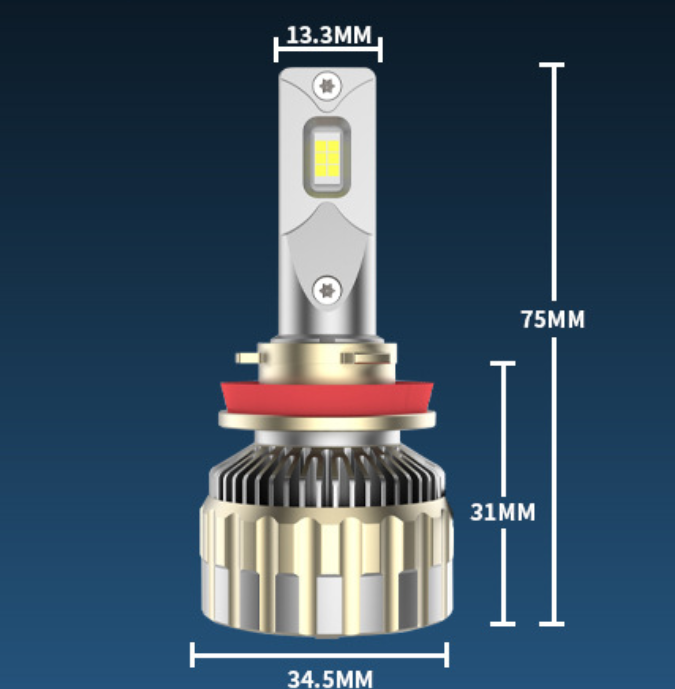 H8/H9/H11 LED Headlight Bulb 130W 13000 Lumens