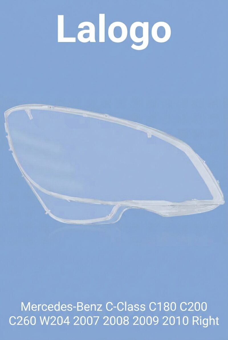 Vitre de phare avant Mercedes-Benz Classe C W204 C180 C200 C260 2007-2010 – Droite (côté passager)